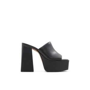 Aldo Black Platform Mules